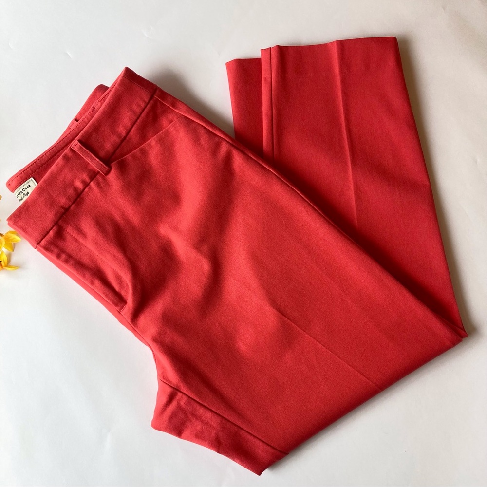 🐶Charter Club Newport Slim Crop size 6 Coral Orange
